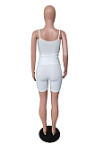 Slip sleeveless button sport two piece short sets BS1264