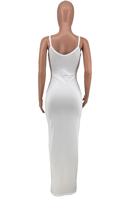 Fashion Cuaual Sling Loose Long Dress CYY003