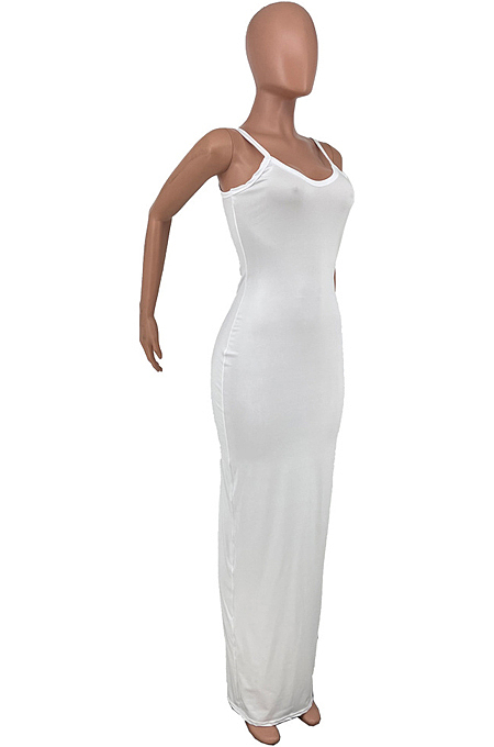 Fashion Cuaual Sling Loose Long Dress CYY003