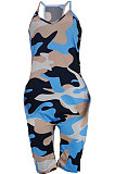 Fashion Sexy Women Casual Camo Romper Shorts AMN8002