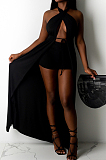 Euramerican Bind Backless Conjoined Cape Two-Piece CYY001