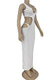 Euramerican Sexy V Neck Hole Vest Dress HY5219
