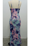 Euramerican Fashion Sexy Sling V Neck Long Dress SMR10074