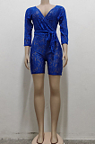 Sexy Fashion Stretch Lace V Neck Jumpsuits SMR10098