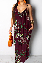 Fashion Summer Casual Loose Sleeveless V Neck Dress SMR10200