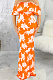 Sexy Digital Printing One Word Led Boob Tube Top Long Dress SMR9901