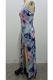 Euramerican Fashion Sexy Sling V Neck Long Dress SMR10074