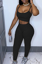 Casual Sling Vest Top Ling Pants Two-Piece WY6790