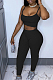 Casual Sling Vest Top Ling Pants Two-Piece WY6790