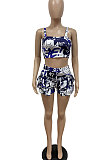 Fashion Women Vest Agaric Edge Shorts Sets GHH022