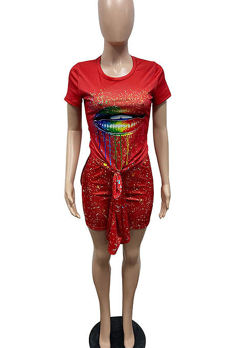 Split Heart Collar Sport Shorts Sets GHH039
