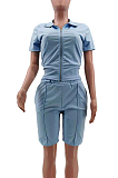 Fashion Sport Short Sleeve Shorts Two-Piece TK6175