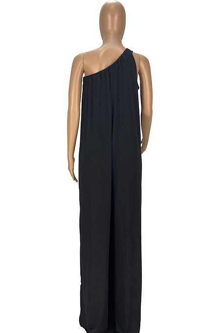 Fashion Loose Inclined Shoulder Casual Jumpsuits YT3273 