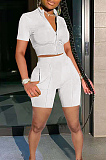 Fashion Sport Short Sleeve Shorts Two-Piece TK6175