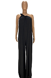 Fashion Loose Inclined Shoulder Casual Jumpsuits YT3273 