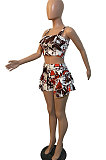 Fashion Women Vest Agaric Edge Shorts Sets GHH022