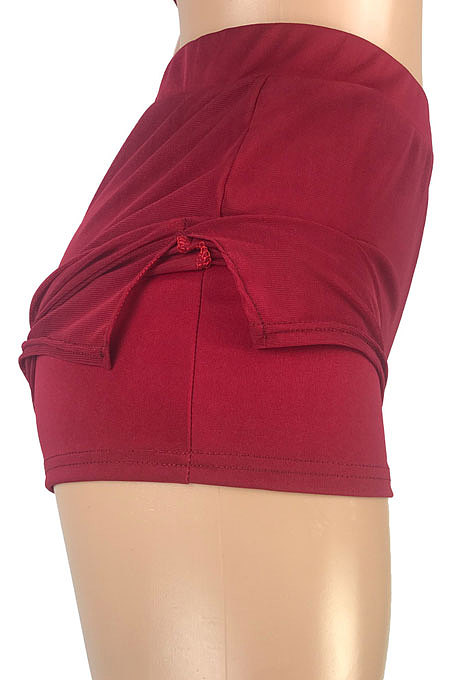 Fashion Casual Pure Color Vest Shorts Net Yarn Spliced Side Open Fork Sport Two-Pieces SM9159