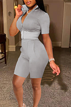 Fashion Sport Short Sleeve Shorts Two-Piece TK6175