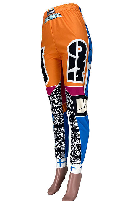 Trendy Casual Positioning Printing Pants MDF5200