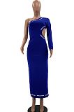 Fashion Casual Single Sleeve Letter  Dress W8384