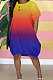 Women Gradual Change Puff Ball Skirt Mini Dress GHH031