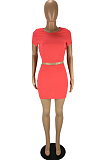 Fashion Pure Color Tight Backless Bind Two-Piece LYY9301
