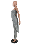 Pure Color Sleeveless Chest Wrap Trail Pants Sets ZNN9046