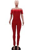 Summer Cultivate One's Mouality Tight Shirred Detail Pit Bar Jumpsuits HHM6517