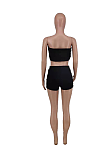 Fashion Wrap Chest Low Waist Short Sets AMX6021