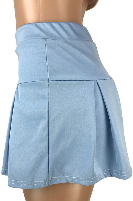 Casual Sexy Pure Color Ruffle Short Skirts SM9177