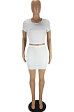 Fashion Pure Color Tight Backless Bind Two-Piece LYY9301