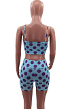Euramerican Sexy Print Vest Top Beach Shorts Two-Piece HHM6520 