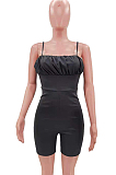 Fashion Casual Spliced Boob Tube Top Bind Jumpsuits HHM6521