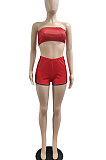 Fashion Casual Sport Pure Color Chest Wrap Shorts Sets JP1036