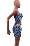 Euramerican Sexy Print Vest Top Beach Shorts Two-Piece HHM6520 