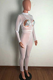Fashion Women Net Yarn Stretch Tight Jumpsuits QZ4343