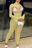 Fashion Women Net Yarn Stretch Tight Jumpsuits QZ4343
