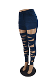Euramerican Sexy Fashion Hole Medium Waist pure Pants MTY6509
