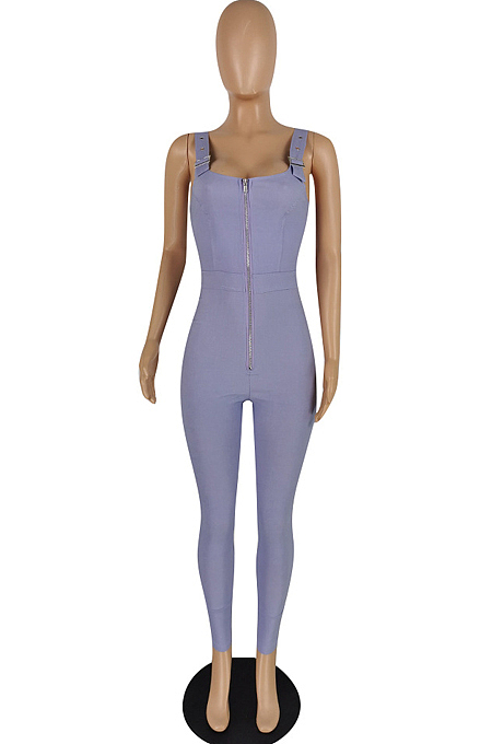 Summer High Elastic Cowboy Overalls Casual Jumpsuit YYZ651