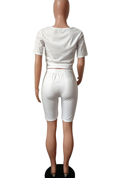 Euramerican Casual T Shirts Fifth Pants Two-Pieces HM5205