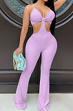 Night Club Sexy Sling Cutivate One's Morality Flare Jumpsuits QZ4338