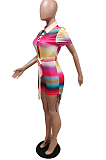Euramerican Drawsting Knotted Strap Casual Jumpsuits F8358