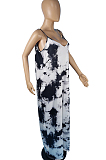 Fashion Big Yards Tie Dye Loose Sling Casual Jumpsuits MK048