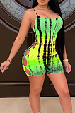 Euramerican Digital Print Sexy Sling Backless Dress YYF8211