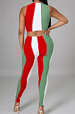 Casual Women Multi Spliced Pants Sets TL6577
