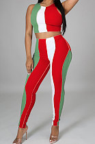 Casual Women Multi Spliced Pants Sets TL6577