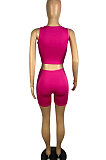 Pure Color Knotted Strap Shorts Sets TL6585