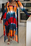 Sexy Bandeau Bra Skirt Coat Two-Pieces R6432