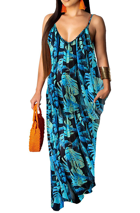 Fashion Summer Loose V Neck Ling Dress SMR10121