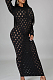 Fashion Stretch Jacquard Knitting Long Dress SMR10090